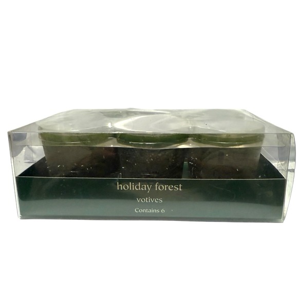 Pier 1 Other - Retired Pier 1 Holiday Forest votives tea light candles set Christmas Holiday